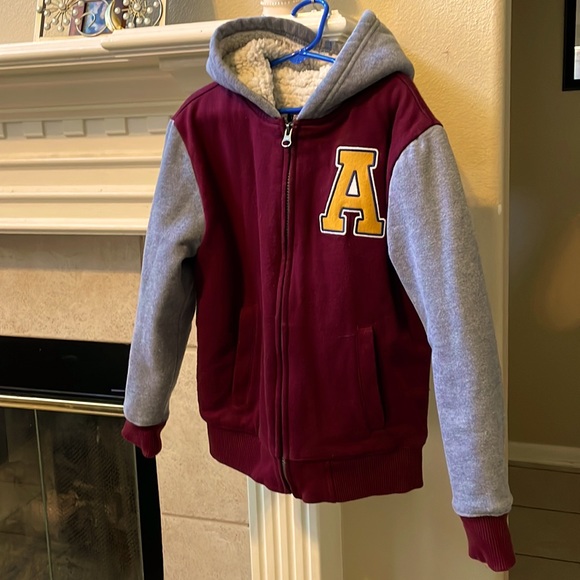 THE CHILDREN'S PLACE
BOY'S VARSITY SHERPA ZIP UP HOODIE - Picture 1 of 2